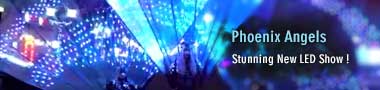 Phoenix Angels – అద్భుతమైన LED రెక్కలు మరియు అగ్ని-ప్రేరిత దృశ్య ప్రదర్శన - Yogi's Angels Entertainment