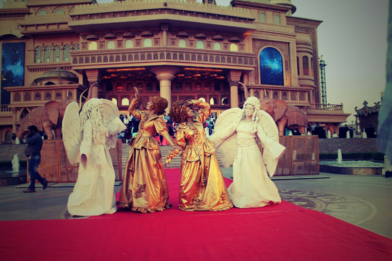 Human Statues – विलासी कार्यक्रमांसाठी सुबक जिवंत कला कलाकार performance photo