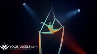 Solo Aerial Silk Performance for Luxury Events & Weddings